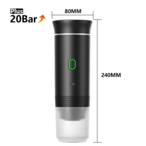 Portable Wireless Espresso Maker – 3-in-1 Capsule & Powder Coffee Machine for Travel, Car & Home