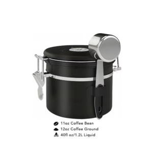 Premium Airtight Coffee Canister – Freshness Storage Container for Coffee Beans & Grounds